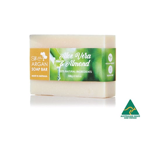 Argan Soap Bar - Aloe Vera & Almond - Sulfate Free